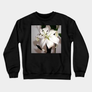 White Lily in Macro Crewneck Sweatshirt